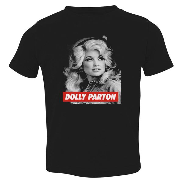 Dolly Parton Toddler T-Shirt Black / 3T
