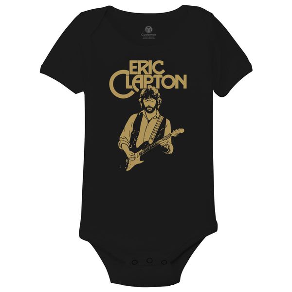 Eric Clapton Baby Onesies Black / 6M