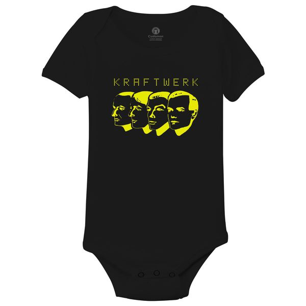 Kraftwerk Baby Onesies Black / 6M