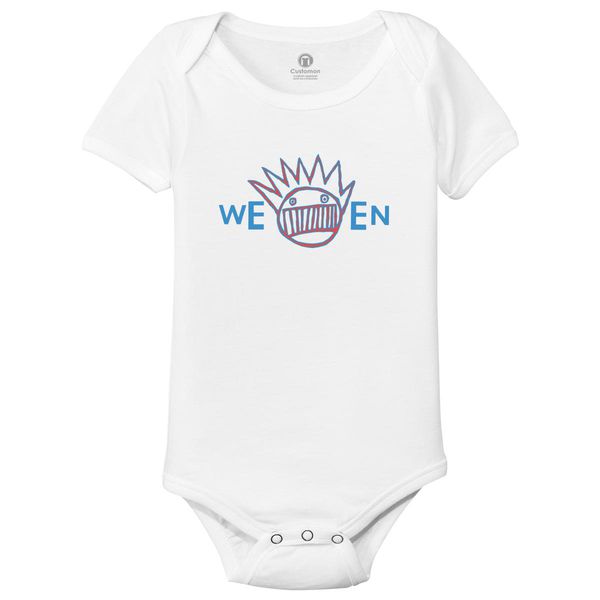 Ween Band Logo Baby Onesies White / 6M