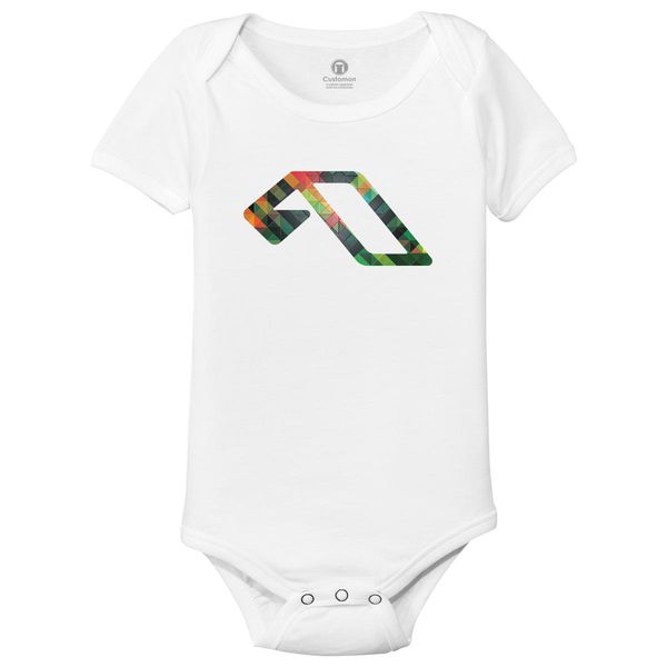 Anjunabeats Symbol Colorful Baby Onesies White / 6M