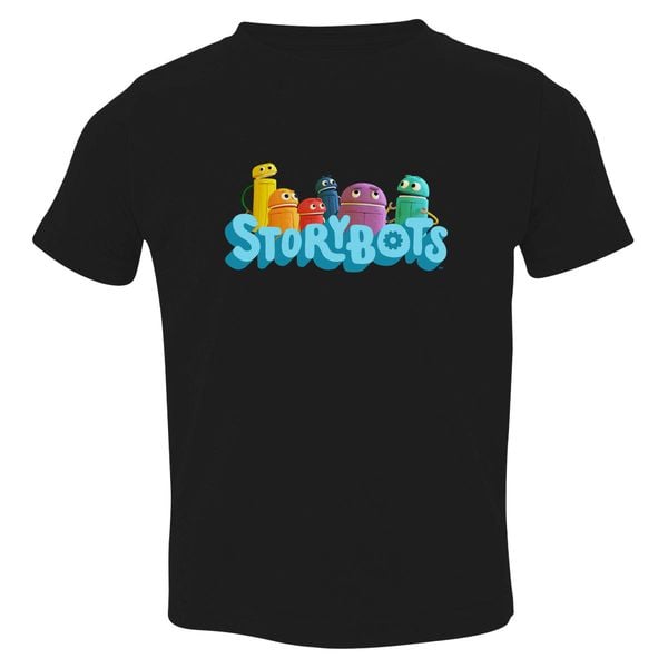 Ask The Storybots Toddler T-Shirt Black / 3T