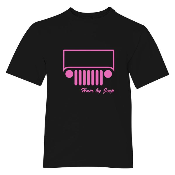 Hair By Jeep Youth T-Shirt Black / S