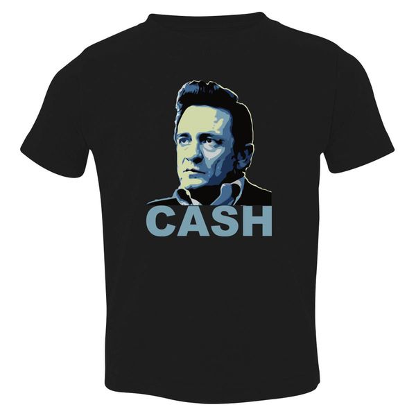 Johnny Cash Toddler T-Shirt Black / 3T