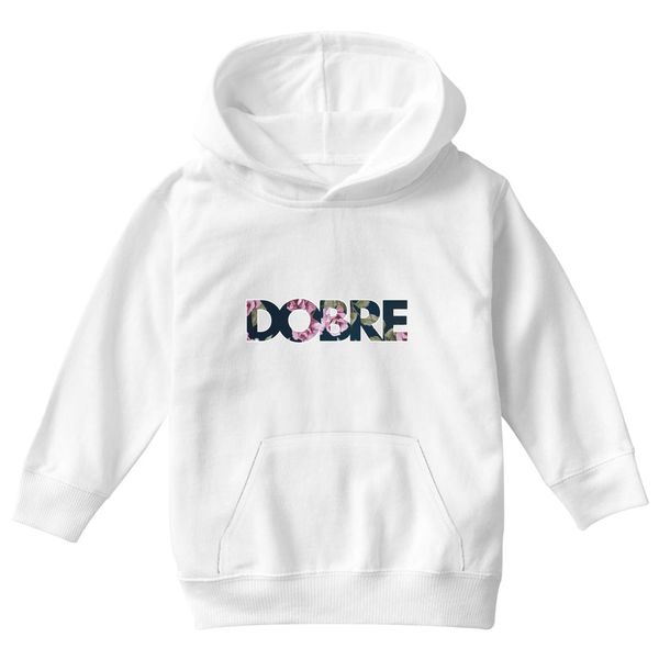 Dobre Brothers Kids Hoodie White / S
