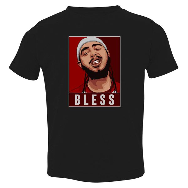 Post Malone - Bless Toddler T-Shirt Black / 3T