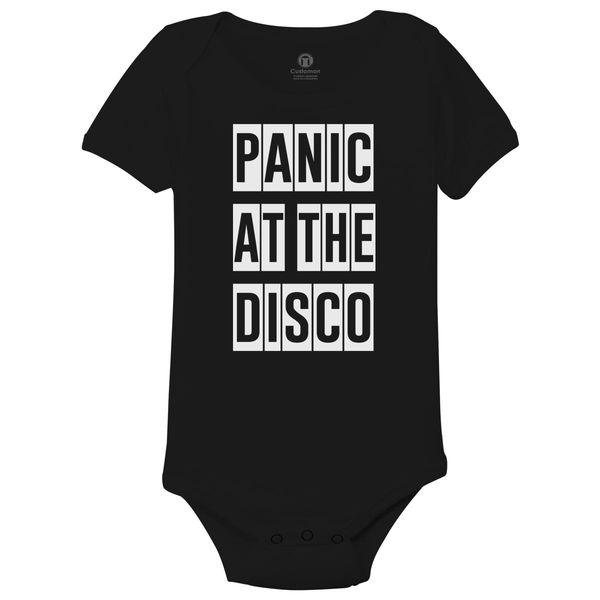 Panic At The Disco Blocks Baby Onesies Black / 6M