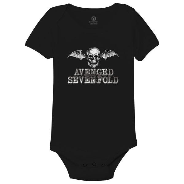 Avenged Sevenfold Baby Onesies Black / 6M