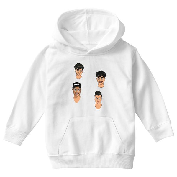 Dobre Brothers Kids Hoodie White / S
