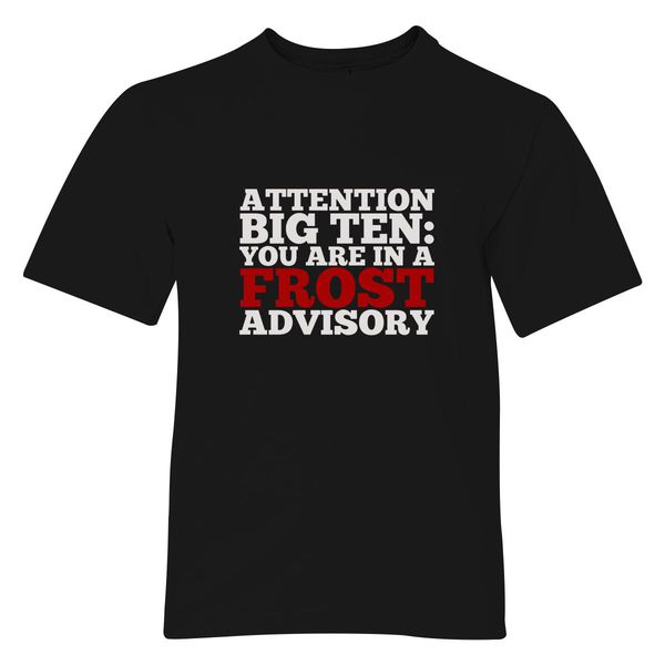 Attention Big Ten Frost Youth T-Shirt Black / S