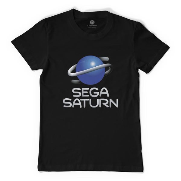 Sega Saturn Logo Men's T-Shirt Black / S