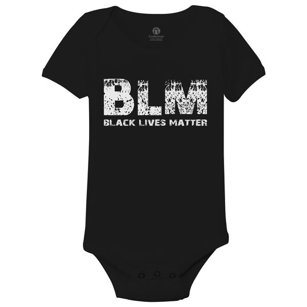 Blm Black Lives Matter W Baby Onesies Black / 6M