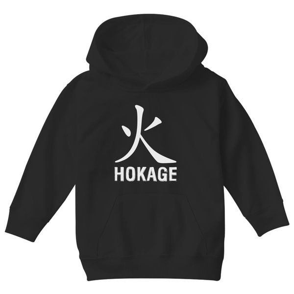 Kage Squad Jersey: Hokage Kids Hoodie Black / S