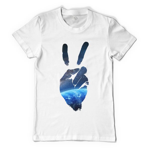 Peace In My Universe Women's T-Shirt White / S