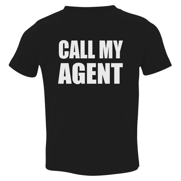 Call My Agent Toddler T-Shirt Black / 3T