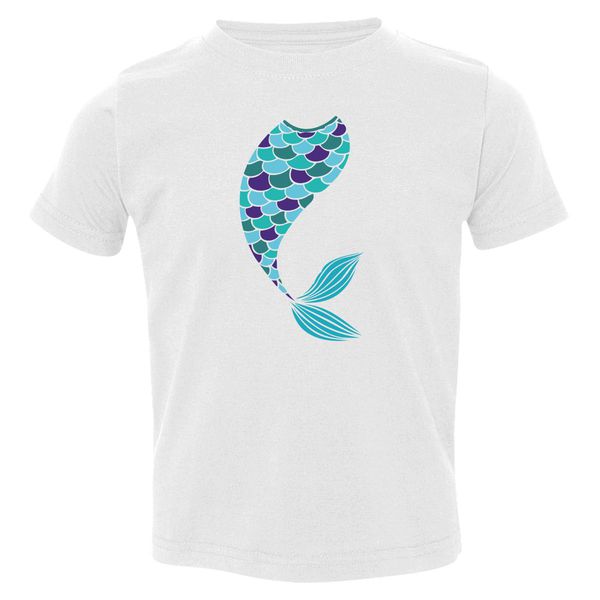 Mermaid Tail Toddler T-Shirt White / 3T