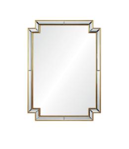 Distressed Gold Leaf Framed Mirror by Mirror Home