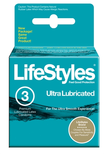 Lifestyles Ultra Lube Plus - 3 Pack