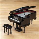 Black Grand Piano Music Box, Plays Fur Elise