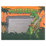 Musicsaurus Recognition Certificates, Set of 25