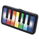 Rainbow Piano Keys Flat Wallet