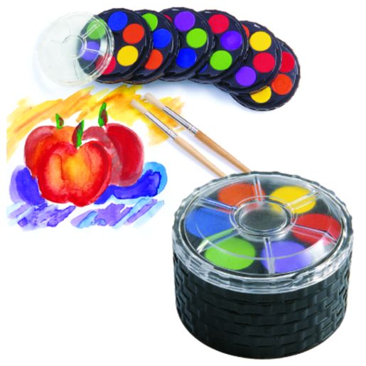 Colorations® Classroom Watercolor Paint Compacts - Set of 6 Trays