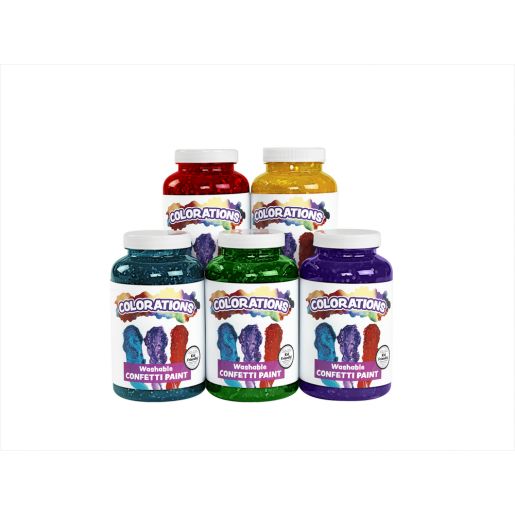 Colorations® Confetti Paint, 5 Colors, 16 fl oz each