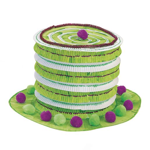 Colorations® White Paper Top Hats - Set of 12