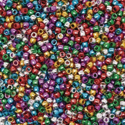 Colorations® Metallic Pony Beads - 1 lb.