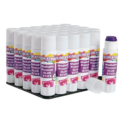 Colorations® Washable Premium Glue Sticks - Set of 30, Purple