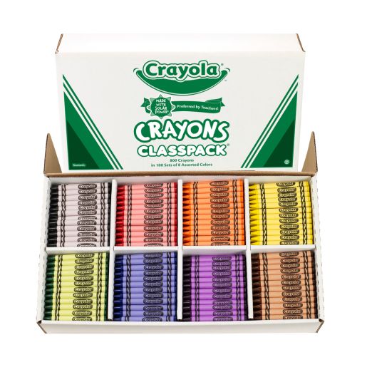 Crayola® Regular Crayons Classpack® Value Pack - 8 Colors, Set of 800