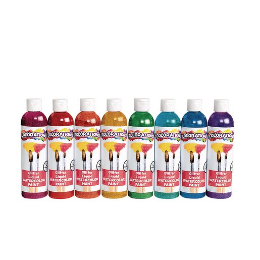 Colorations® Glitter Liquid Watercolor™ - Set of All 8, 8 oz each