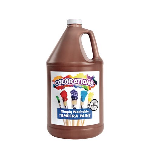 Colorations® Gallon of Brown Simply Washable Tempera Paint