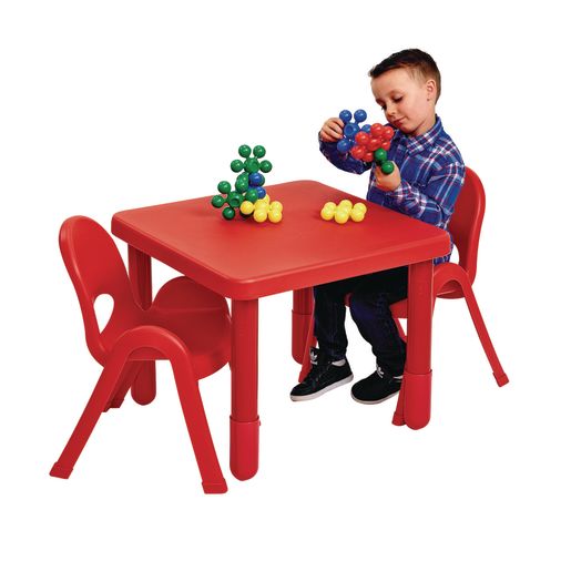 Angeles® MyValue™ Set - 28Sq. x 12H with Four 5H Chairs - Red
