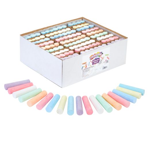 Colorations® Washable Sidewalk Chalk - Classroom Value Pack 126 pieces