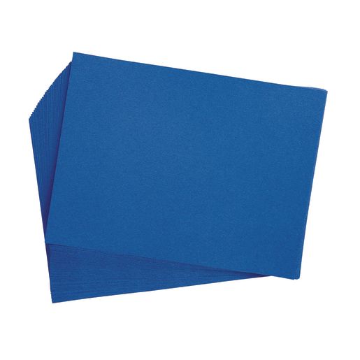 Colorations® Bright Blue 9 x 12 Heavyweight Construction Paper Pack - 50 Sheets