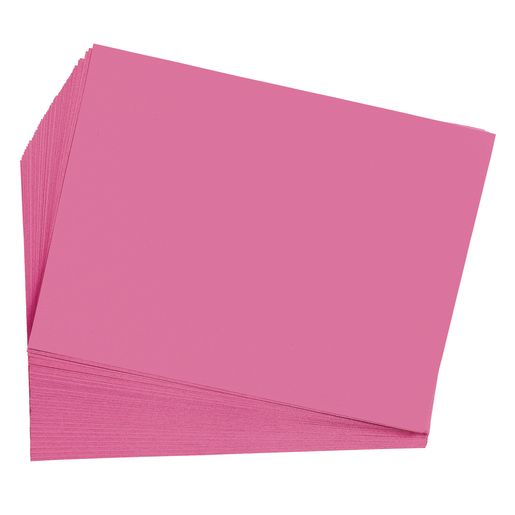 Colorations® Hot Pink 9 x 12 Heavyweight Construction Paper Pack - 50 Sheets