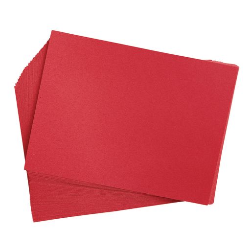 Colorations® Heavyweight Construction Paper Pack - Holiday Red, 50 Sheets, 9 x 12