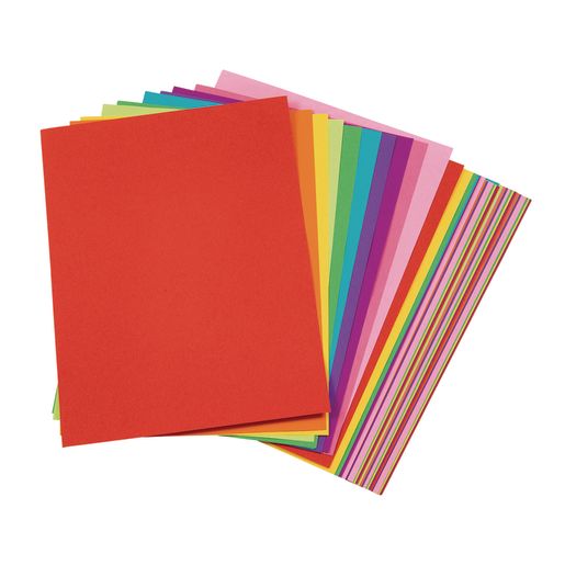 Tru-Ray® Bright Assorted Sulphite Paper, 9 x 12 - 50 Sheets