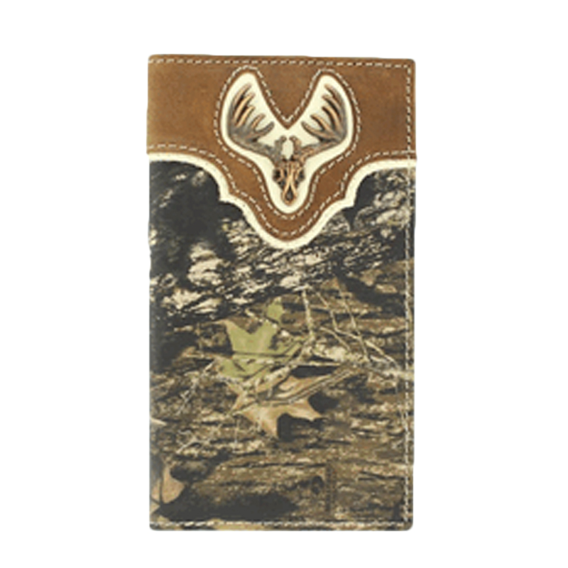 Nocona Camouflage Rodeo Wallet with Deer Skull N54318222