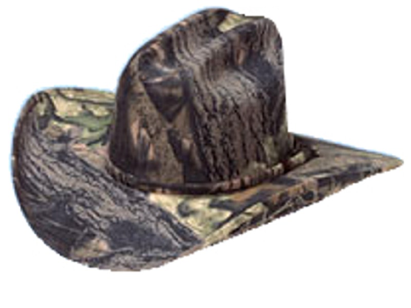 Mossy Oak Cowboy Hat - Camouflage Hat with camouflage headband