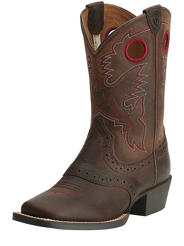 Ariat Kids Roughstock Wide Square Toe Boots 14101