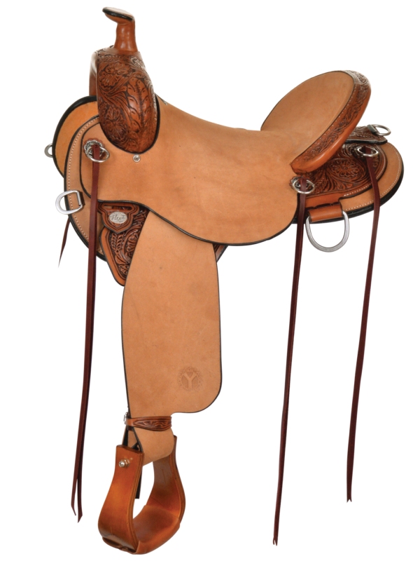 14inch to 18inch Circle Y Hard Seat Flex2 Trail Saddle - Drover