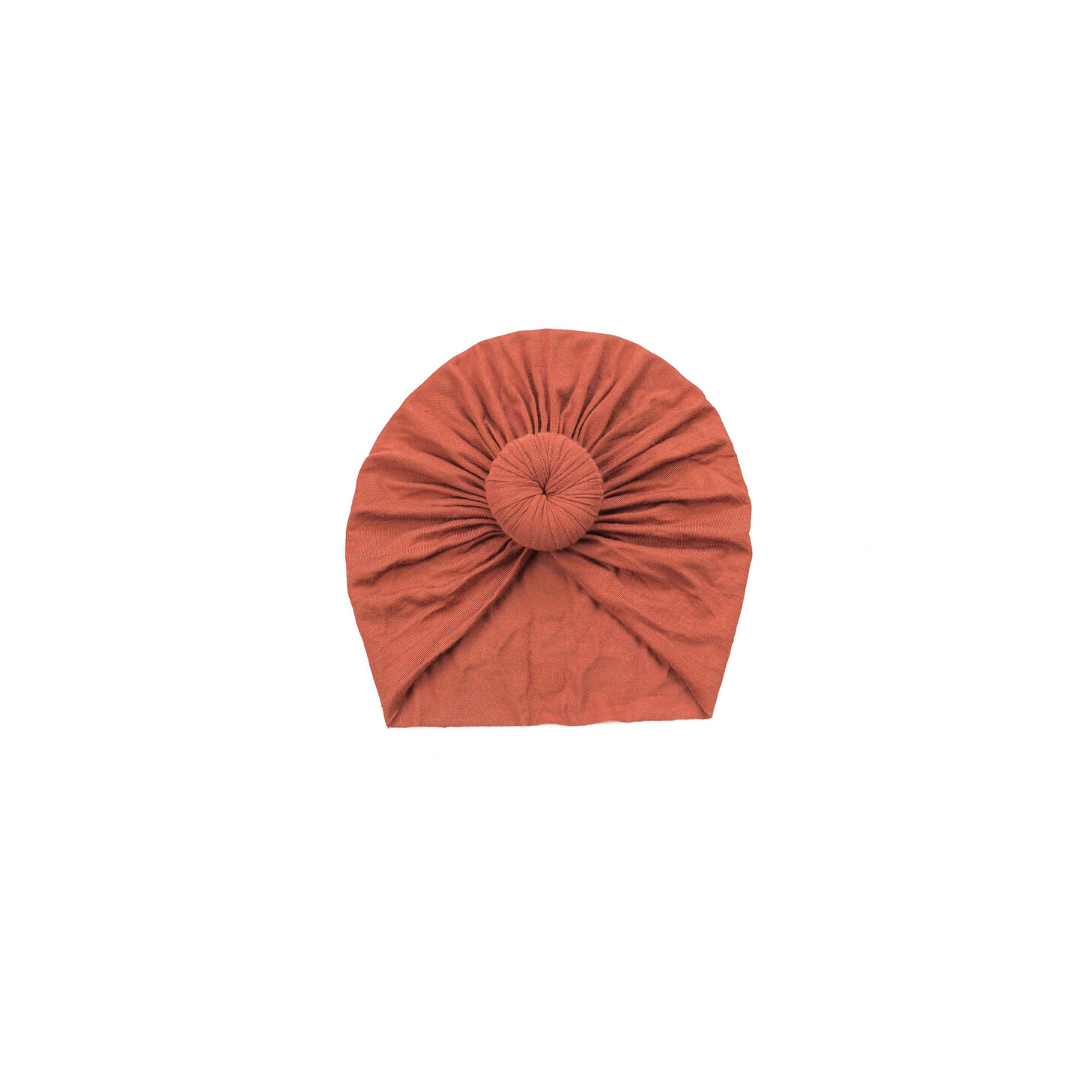 Rust Knot Turban Hat - 3-6m
