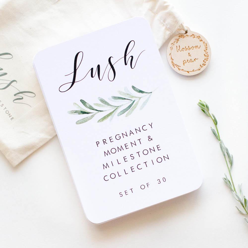 Pregnancy Milestone + Moment Cards - Lush Collection