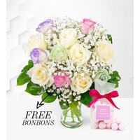 Unicorn Roses - Free Bon Bons - Roses Bouquet - Birthday Flowers - Next Day Flower Delivery
