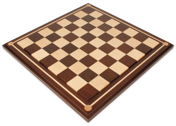 Mission Craft South American Walnut &amp; Maple Solid Wood Chess Board - 2.25&quot; Squares