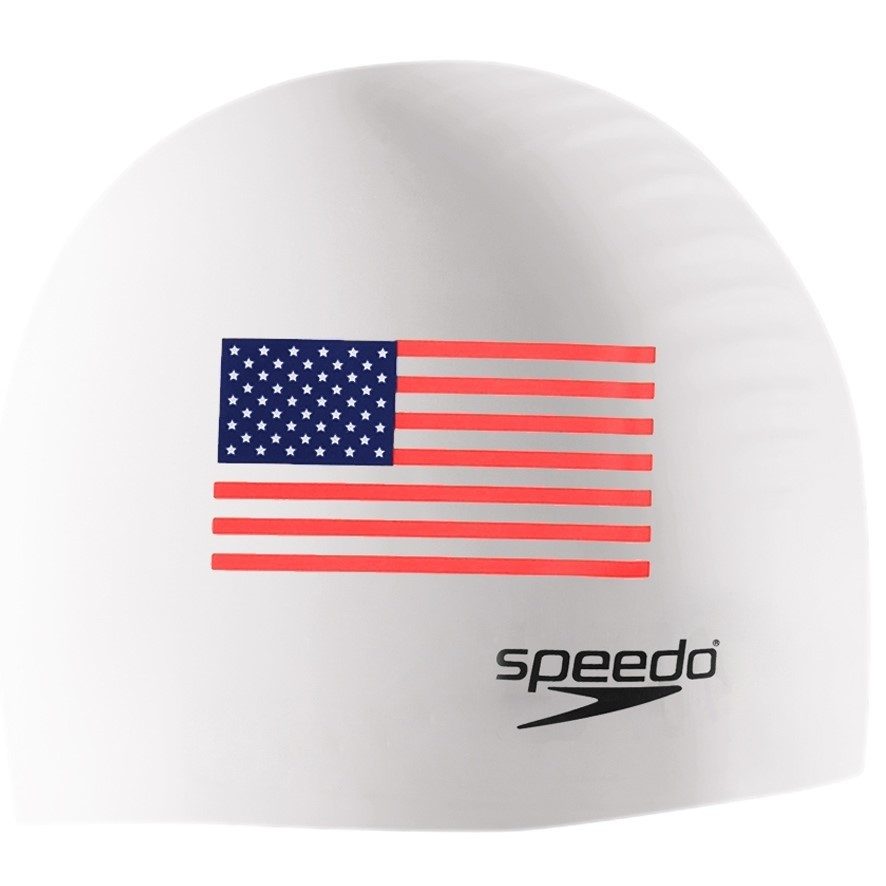 Speedo Silicone Flag Cap - White - 2020
