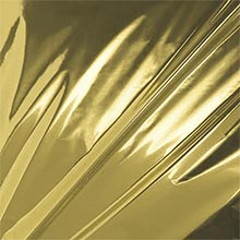 Clear Gold Metallic Film Sheets - 18 X 30 - Polypropylene/Cellophane - Quantity: 250 - Poly Film - Type: Single Colored by Paper Mart