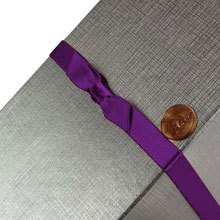 Bulk Ribbon - Dark Purple Satin Bow Stretch Loops - 7/16 X 16 - Quantity: 200 - Polyethylene Ribbons - Maximumstretch: 12 by Paper Mart